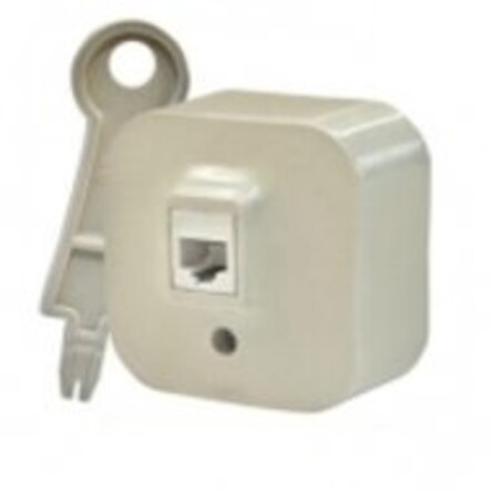 Компьютерная розетка RJ 45 - категория 5e - UTP. Цвет Слоновая кость. Legrand Quteo (Легранд Кутео). 782254