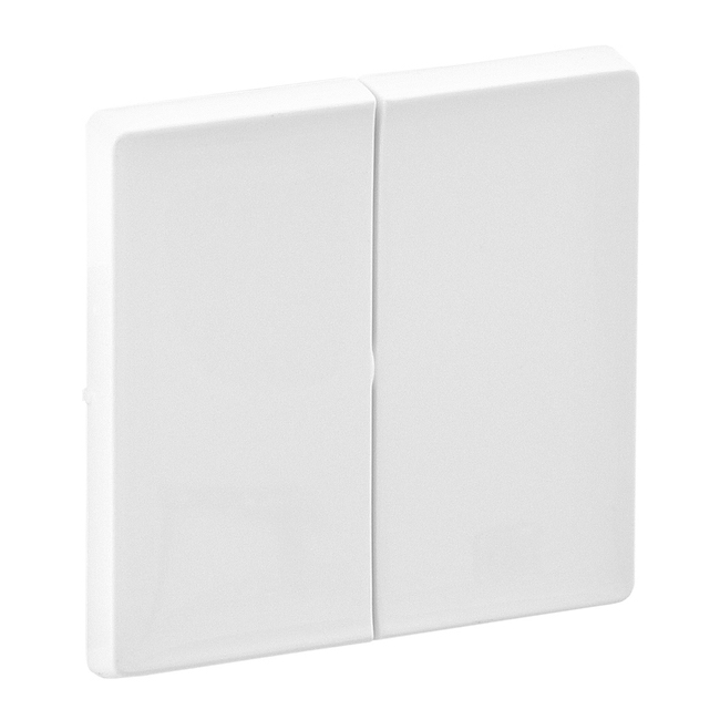 Лицевая панель для двухклавишного выключателя. Цвет Белый. Legrand Valena Life(Легранд Валена Лайф). 755020