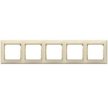 Рамка на 5 постов . Цвет Жемчужный. Legrand Valena Classic (Легранд Валена Классик). 770475
