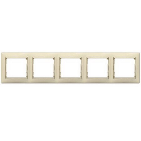 Рамка на 5 постов . Цвет Жемчужный. Legrand Valena Classic (Легранд Валена Классик). 770475