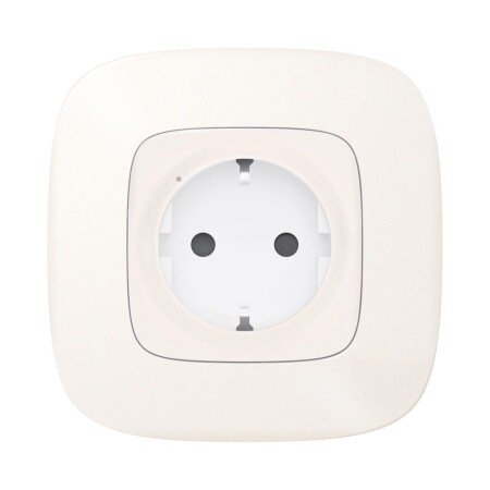 Умная розетка 2К+З 16А 230В со шторками. Цвет Жемчуг. Valena Allure NETATMO. 752994