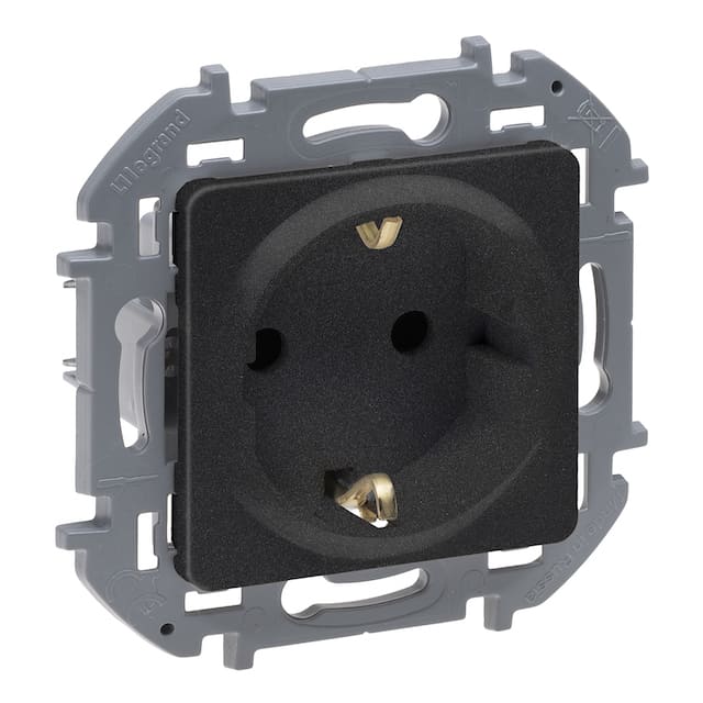 mio⭐︎ Розетка электрическая 2К+З с защитными шторками - 16 А - 250